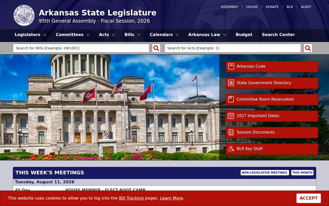 Arkansas criminal record laws General Assembly search